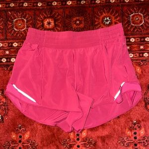 High waisted lulu running shorts